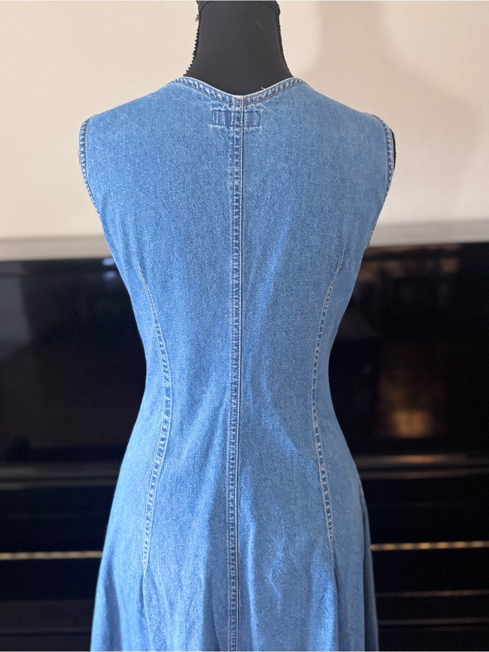 vintage 1990s Espirit sleeveless denim dress - Picture 8 of 10